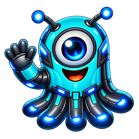 Mascote do PINGO acenando